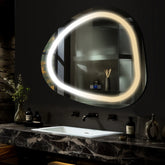 Espejo LED Asimétrico | Botones táctiles | Función antivaho | Temperatura de color ajustable - Reyze Seria Salono Model 1